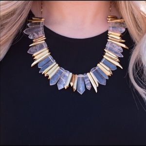 Stella & Dot Rebel Quartz Crystal Necklace